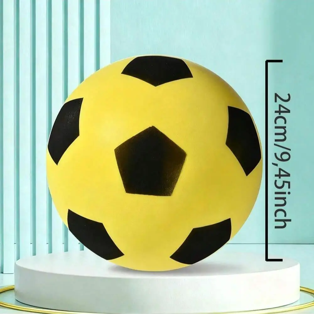 1PC Stille Foam Voetbal |   Zacht, PU-materiaal met hoge rebound |   Stille trainingsbal voor binnen