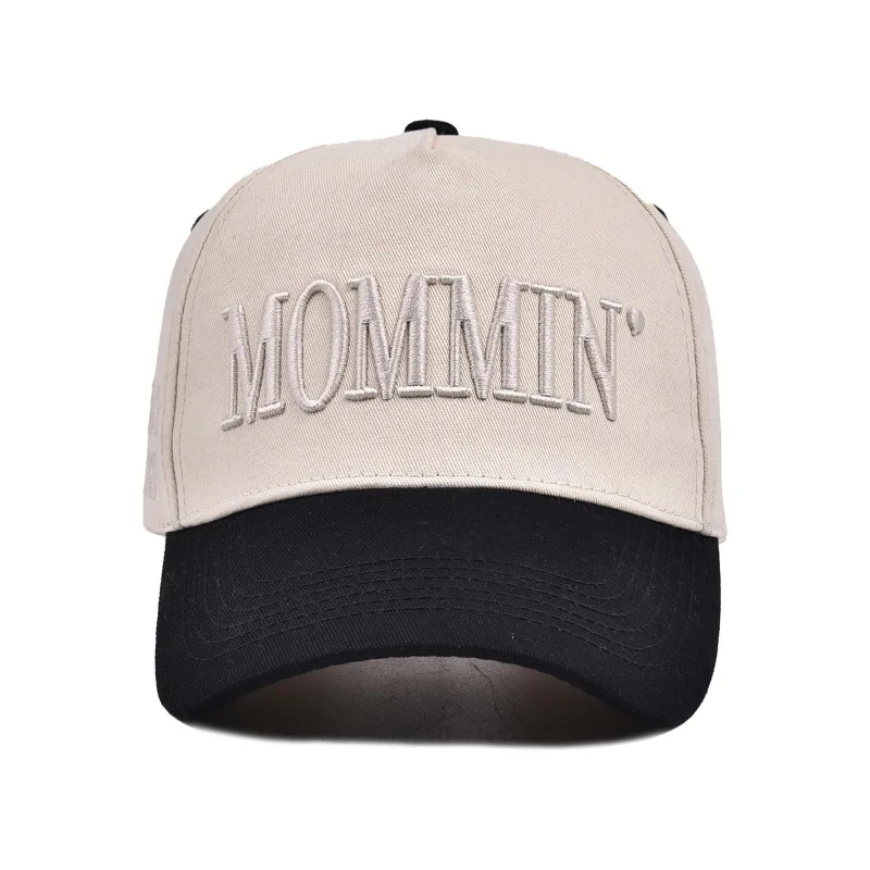 

Letter Embroidered MOMMIN Baseball Hat Women's Spring/Summer Outdoor Sunscreen and Sunshade Duck Tongue Hat