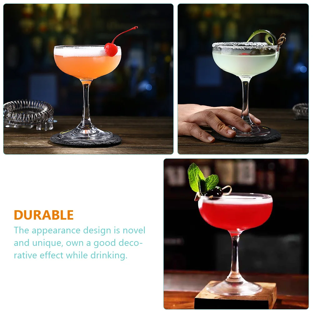 

2Pcs Retro Cocktail Wine Glass Lightweight Wine Holder Home Bar Use Cocktail Cup Simple Cup