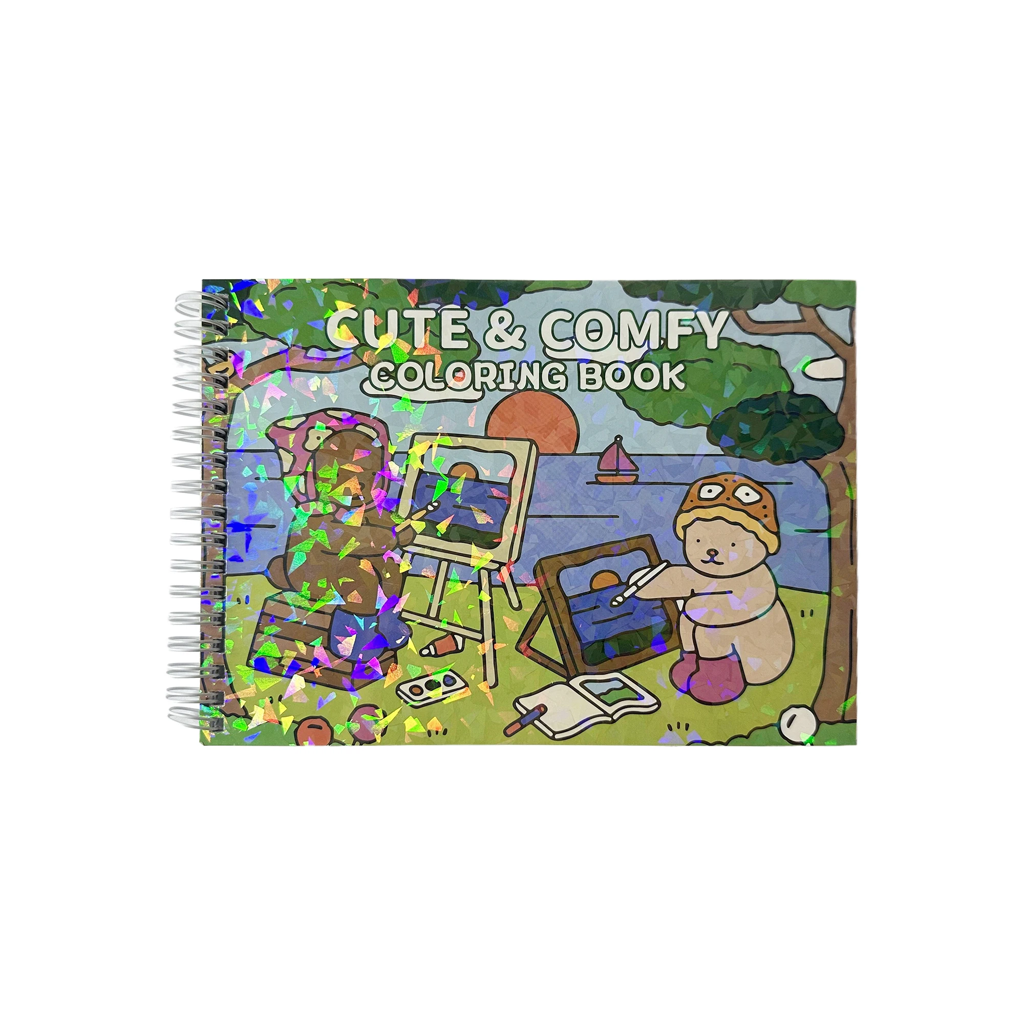 ハッピーアワーぬりえブック：心温まる楽しいぬりえのために、幸せなシーンと愛らしいキャラクターの絵に夢中になってください。