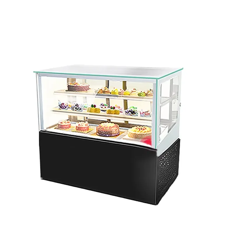 Commercial Glass Display Freezer for Cake Dessert Deli Fruit Refrigerated Showcase Crisper Counter Top Refrigerator Unit