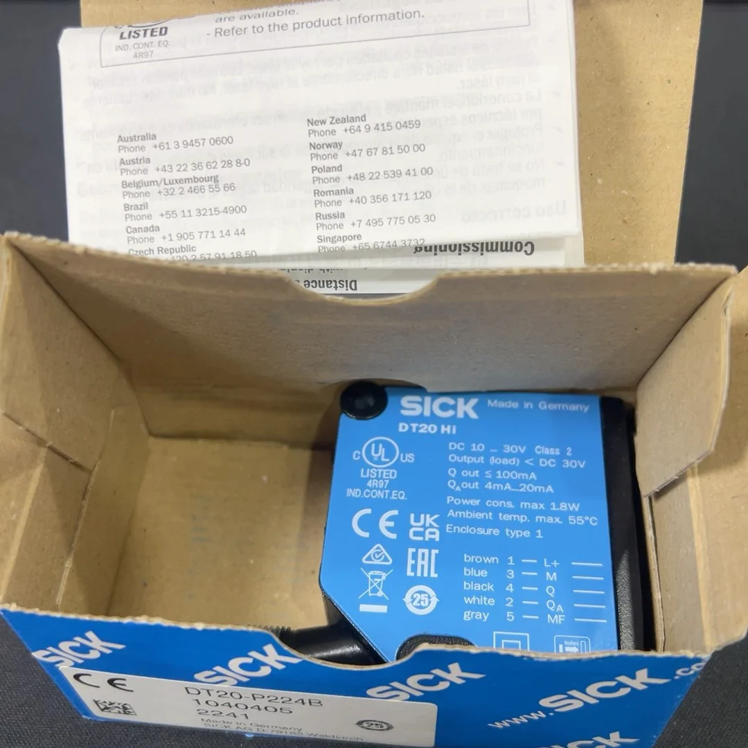 SICK DT20-P224B Laser Distance Sensor, Order No. 104