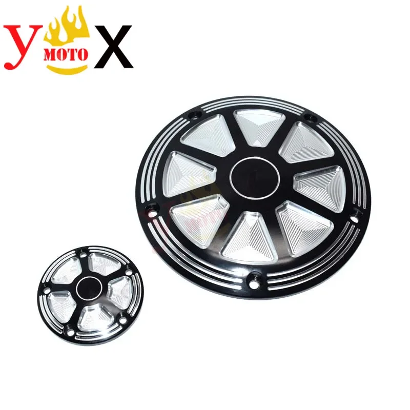 غطاء توقيت الدراجة النارية باستخدام الحاسب الآلي واقي المحرك لدراجة Harley Touring Road King Street Glide Dyna Softail Fatboy Electra Glide Classic