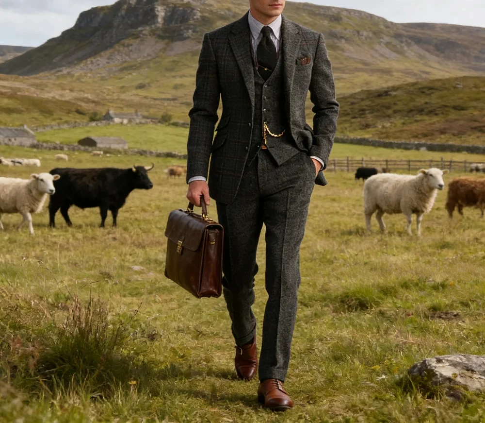 

business man 3pieces (jack +vest+pants) various colors classical suit elegant men suits