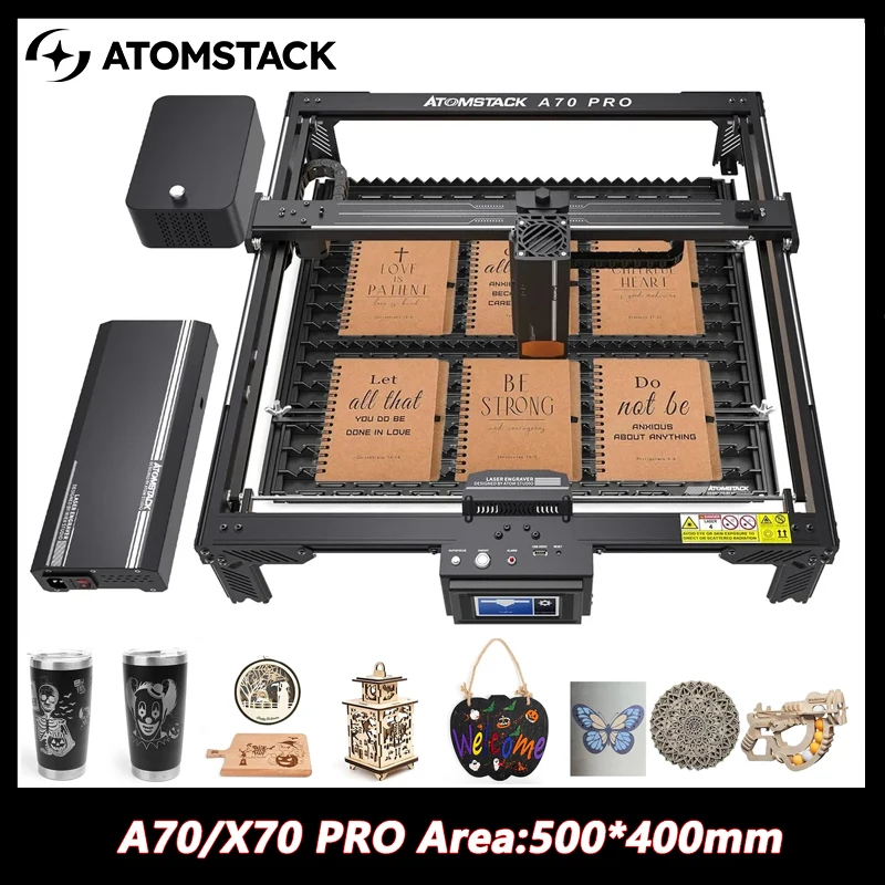 Atomstack X70 A70 Pro 360W Laser Cutting Machine CNC with Air Assisted Auto Focus Wood Metal Granite Acrylic Engraving Machine