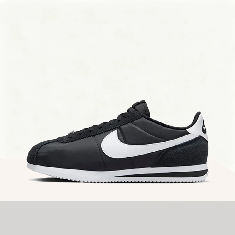 

Мужские повседневные кроссовки Nike Cortez: удобные, спортивные, мягкие, облегающие, с амортизацией, нескользящие, низкие – черно-белые HF0263-001