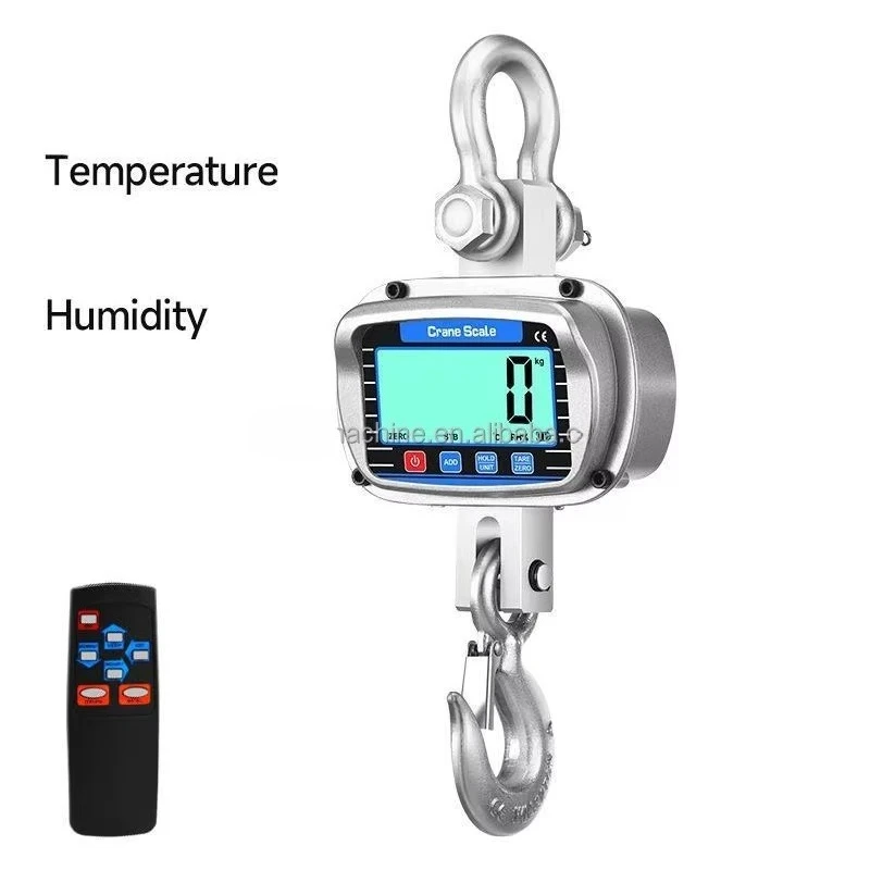 

Industrial 3 Ton Digital Electronic Crane Scale 5000kg Hook Weigher with High Precision Sensor Industrial Electronic Crane Scale
