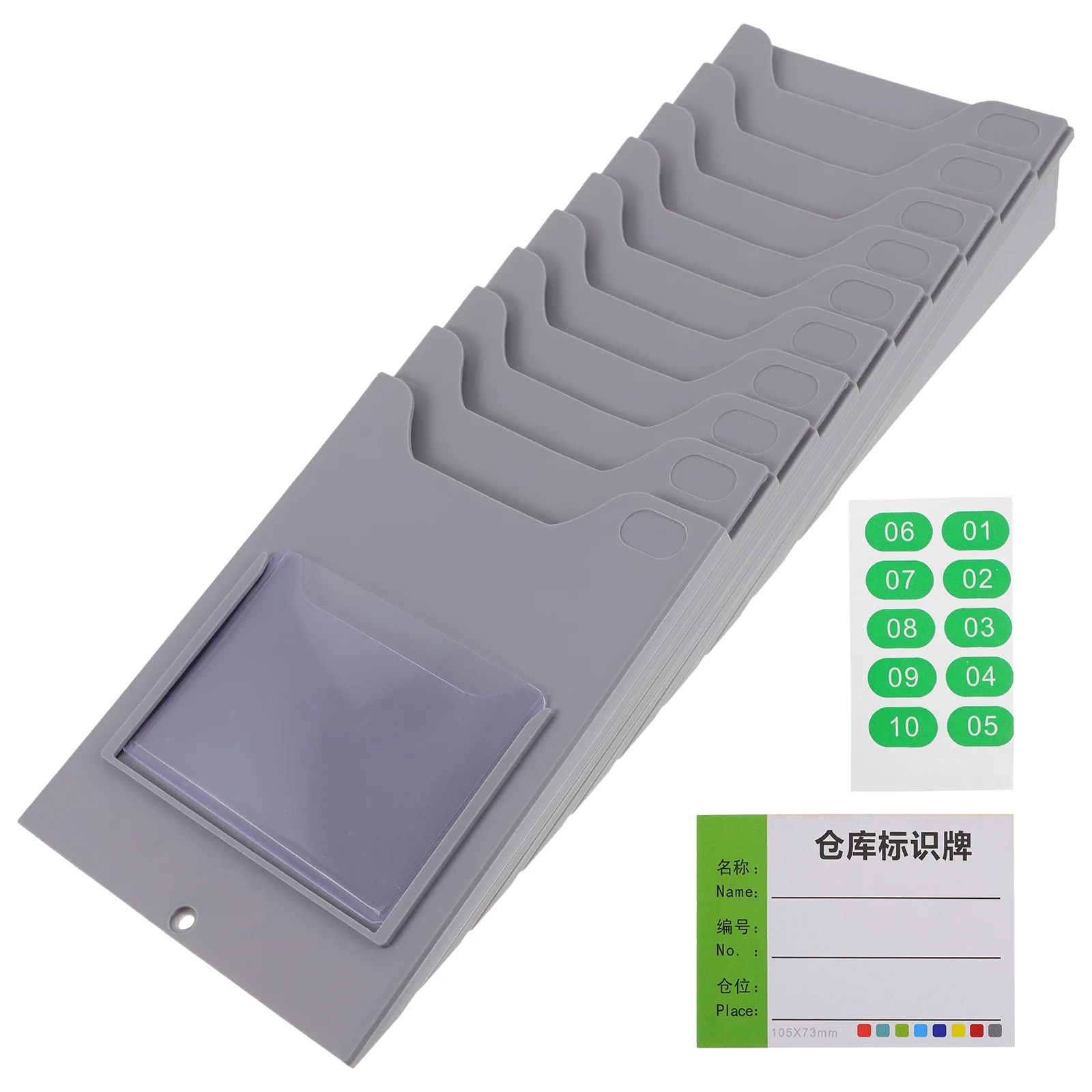 

Stickers Name Material Card Rack Slot Warehouse Label Cards Holder Accessory Grey Supply Attendance Supplies Staff