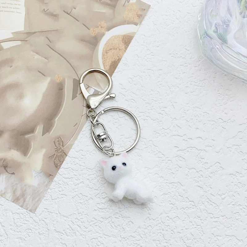 Shapes Keychain Flocking Toy Pendant Keyring Stuffed Animal Charm Key Rings Soft Key Chain Ornament for Bag Phone