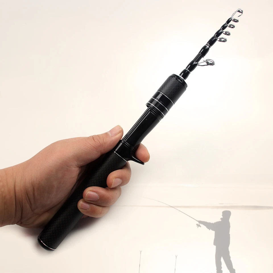 Carbon Fiber Lure Rod, Telescopic Design, Adaptable To Different Scenarios, Lightweight and Tough, Simple and Easy To Operate.