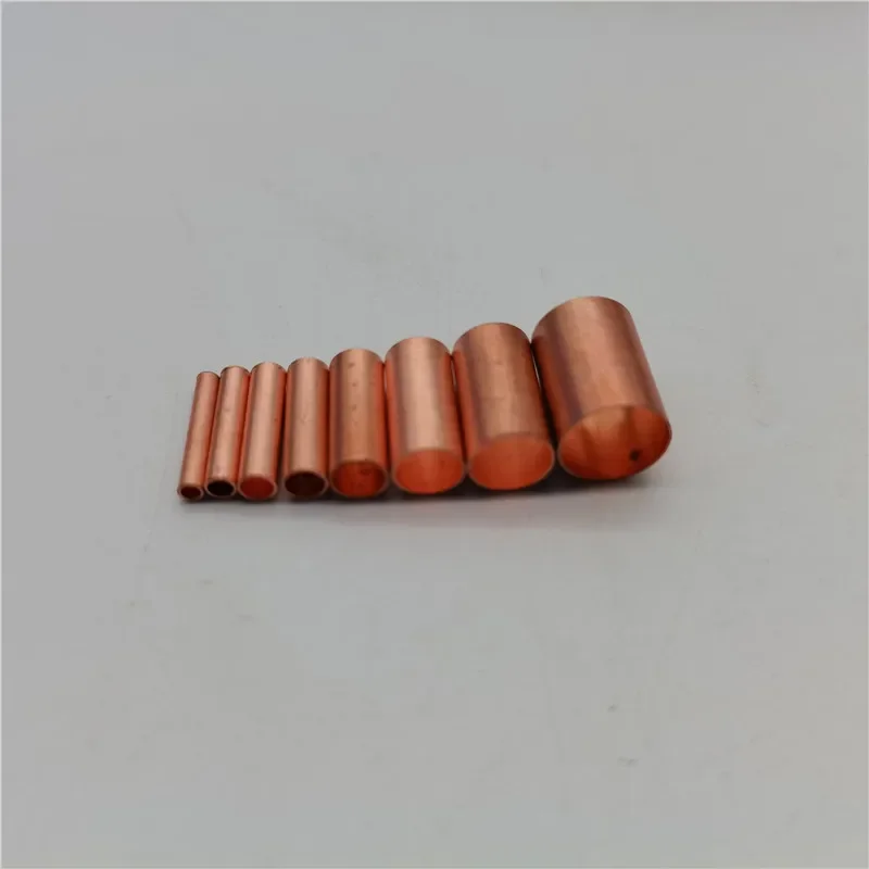 100pc GT 1.5MM2MM2.5MM3MM4MM5MM6MM8MM copper connection pipe joint small copper pipe copper connection copper terminal buckle