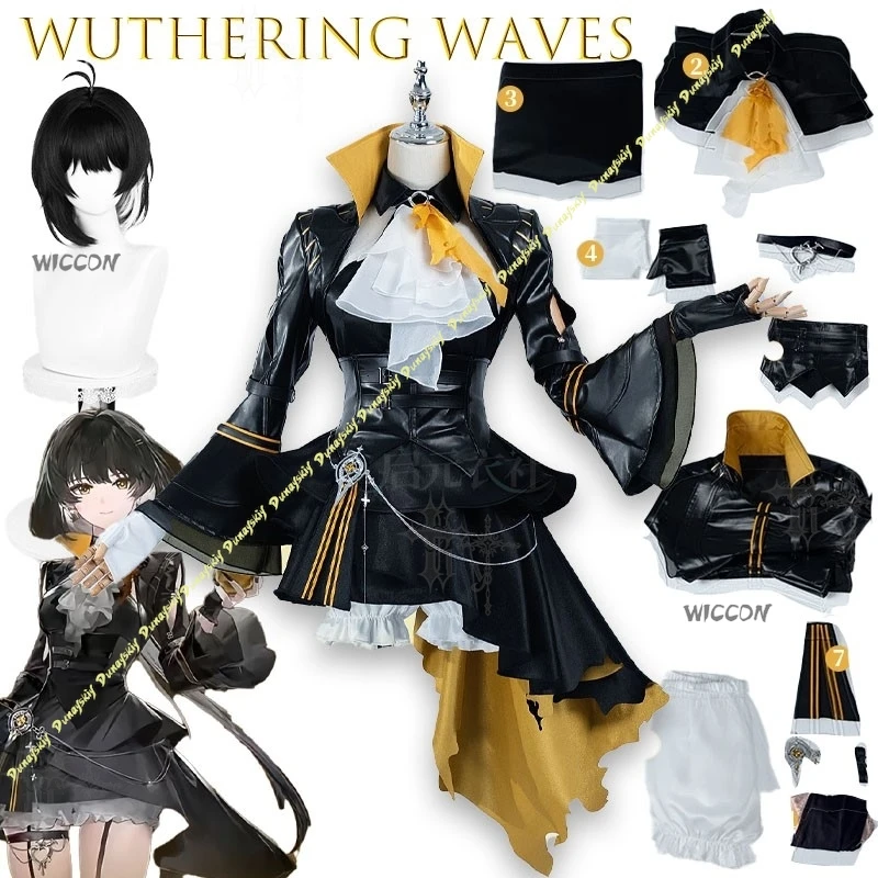 Wuthering Waves Rover Dusk Story Female  Cosplay Costume Fancy Party Suit Halloween Carnival Uniforms Anime Clothing Custom Made