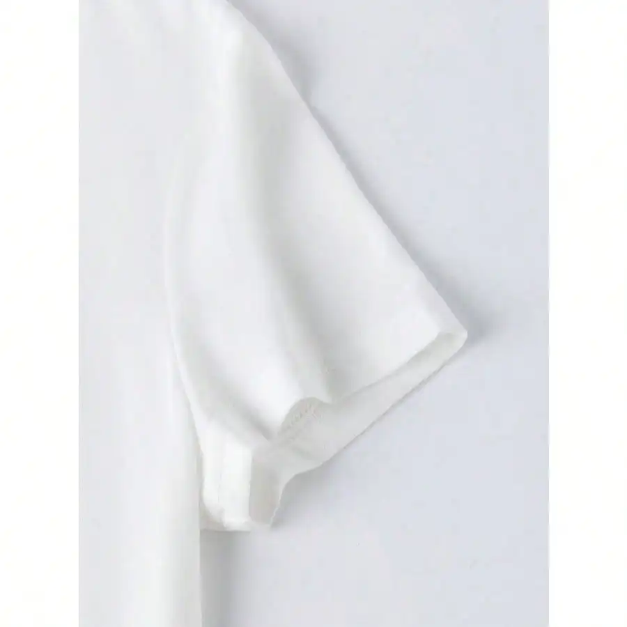 Schmetterlinge und Blumen180G reines lässiges Rundhals-T-Shirt für Damen, lässiges Kurzarm-Shirt für Frühling und Sommer