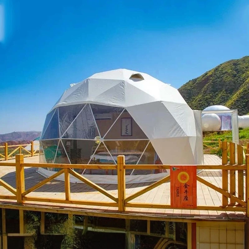 Hot Sale UV-proof Metal Pole Oxford Fabric Dome Tent for Outdoor Use