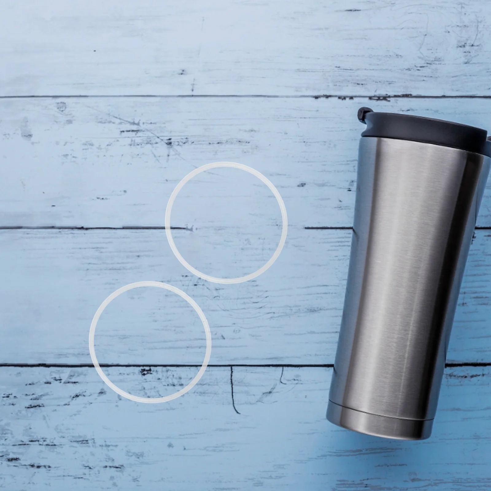 

5Pcs Durable Silicone Tumbler Lid Sealing Rings Leakproof Airtight Replacement Seals for Travel Mug Water Bottle Accessories