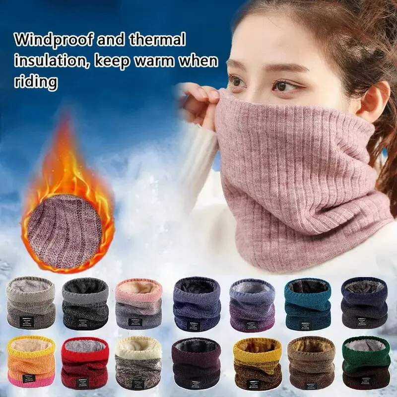 Couple Pullover Scarf Bandana Headband Neck  Scarf  Outdoor Warmer Windproof Coldproof Neck Scarf Shawl Ski Mask Bike Hood