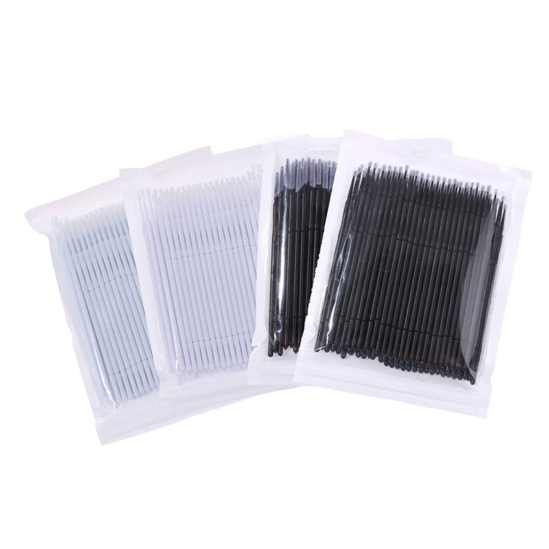 100Pcs Professional Disposable Eyelash Extension Micro Brush Applicator Make Up Mascara Swab Brushes Swab