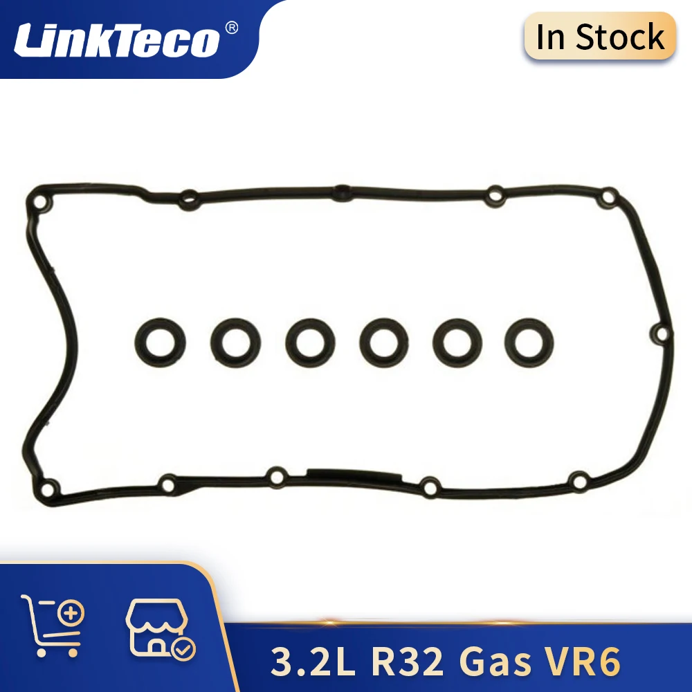 

Engine Parts Valve Cover Gasket Set Fit 3.2 L Gas VR6 V6 For 03-10 AUDI A3 8P1 8PA TT 8J3 8J9 VW EOS 1F7 1F8 GOLF V 1K1 R32 3.2L