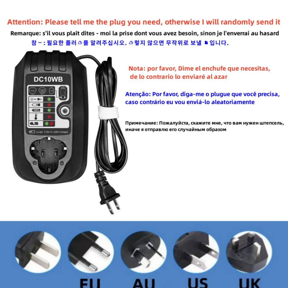 3500mAh For Makita 7.2V BL7010 BL0715 DF010 DF012 DF022 194355-4 194356-2 198000-3 electric tools battery