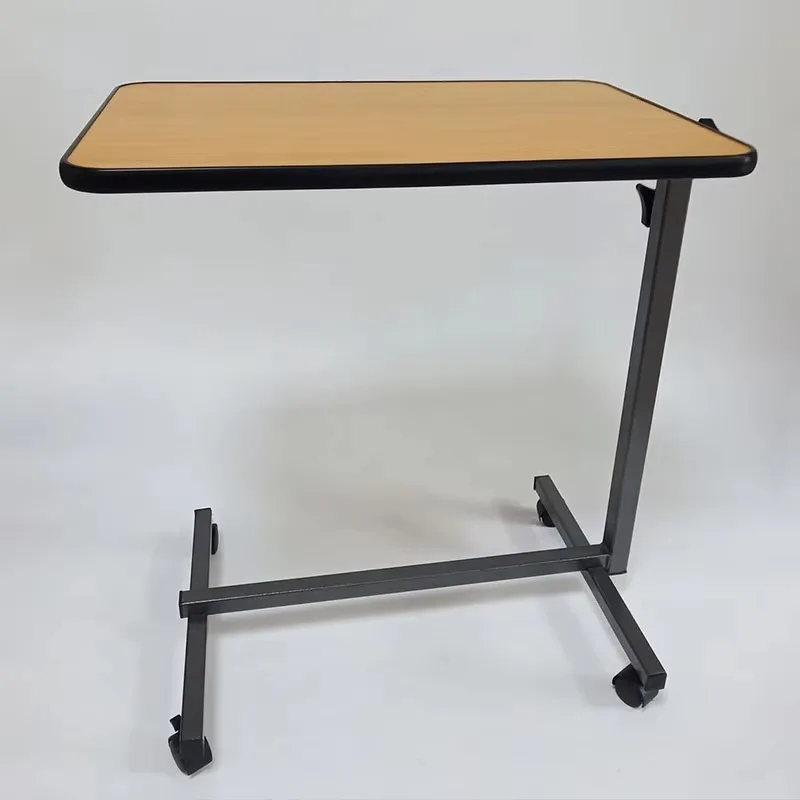 طاولة سرير محمولة متعددة الوظائف قابلة للتعديل مع عجلات للمنزل والمستشفى #3