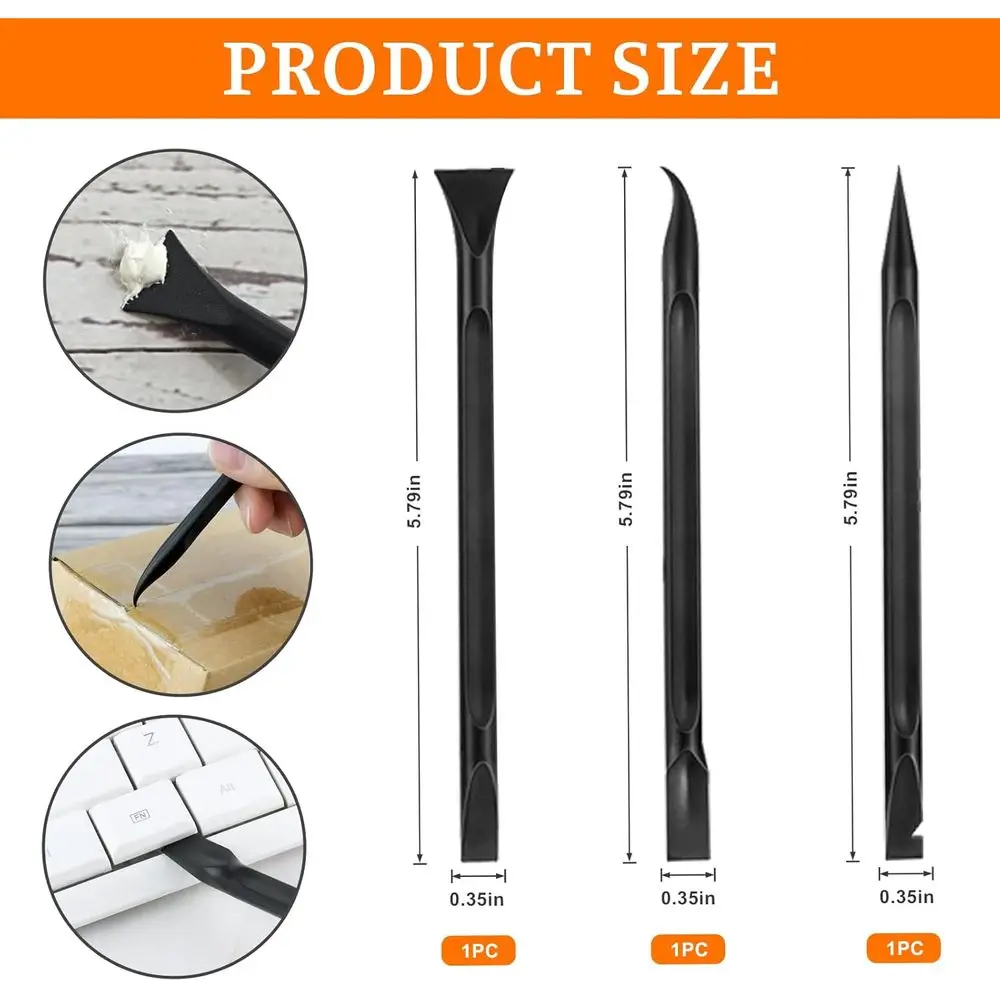 15 عبوة من سكاكين المعجون البلاستيكية، مكشطة سكين المعجون للتناول، مجموعة أدوات مكشطة في 6 أحجام، سكاكين مرنة لتسجيل الحوائط الجافة #3