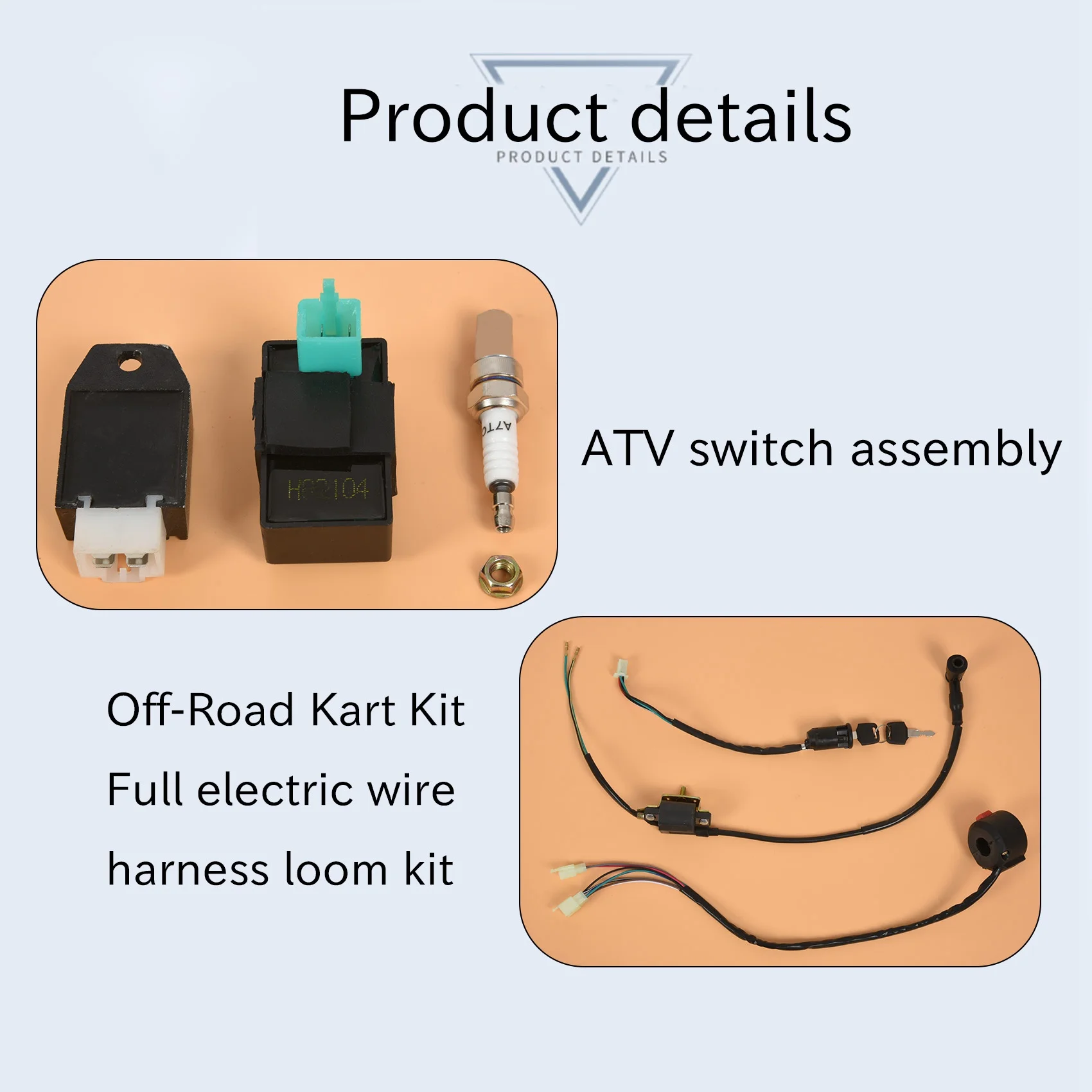 Atv 150Cc 200Cc 250Cc koil pengapian Harness rakitan kabel Harness Coil Rectifier CDI ATV Solenoid busi Quad Pit