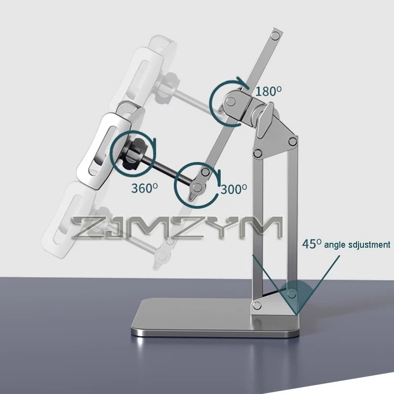 휴대폰 태블릿 거치대 마운트 스탠드, 책상 휴대폰 거치대, 유연한 암 클램프 클립, 촬영 녹화용