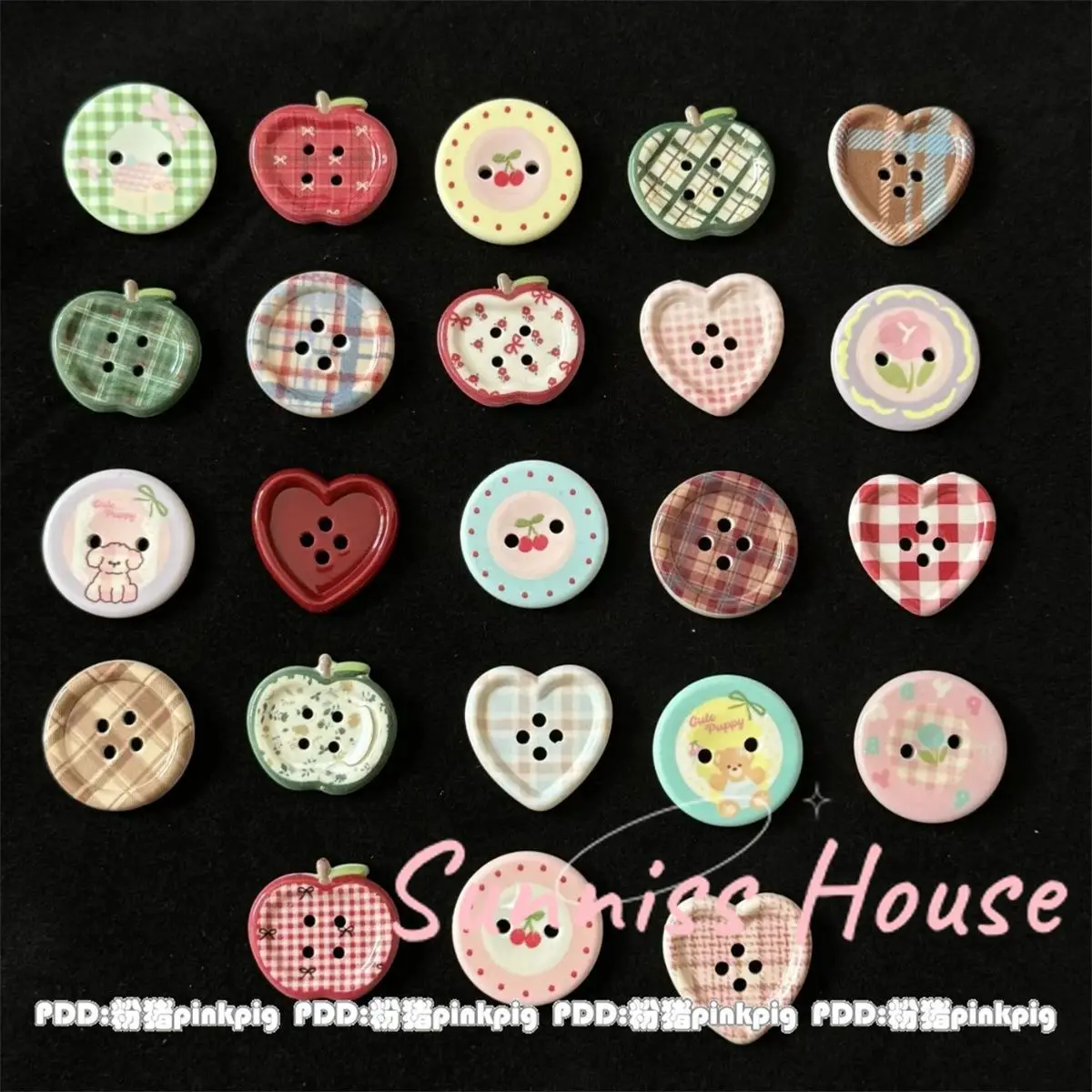 25Pcs Mixed Color Handmade Resin Round 2/4-hole Button for Sewing Clothes Accessories Crafts Scrapbooking DIY Apparel Supplie view 3