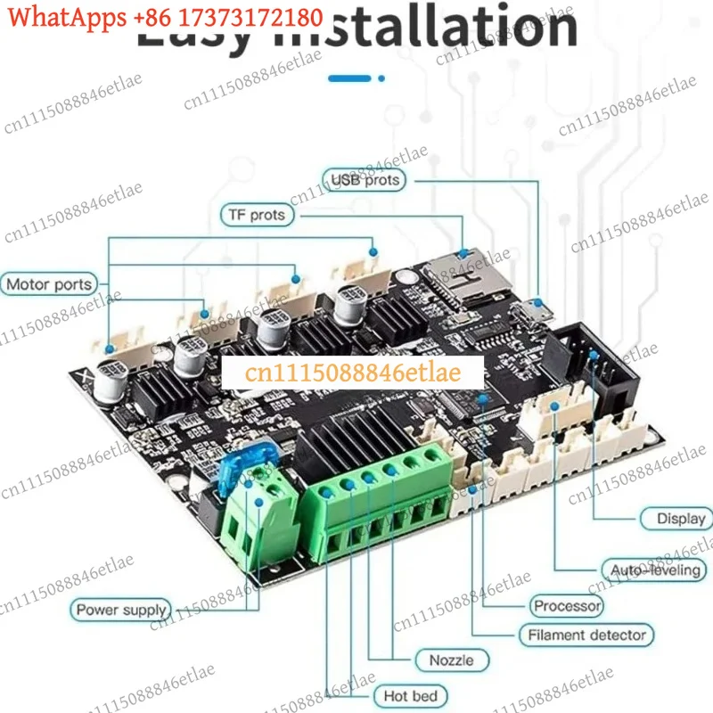 k03 Upgraded Silent Motherboard V4.2.7 with TMC225 Driver for Ender 3 V2 3D Printer Parts High Performance Mainboard Replacement
