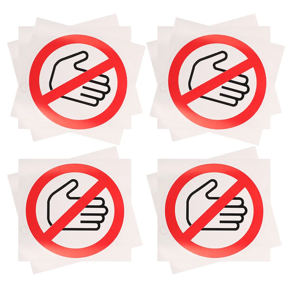 20 PCS Safety Signs No Touch Label Caution Danger Decal Electrical Appliance Warning Stickers