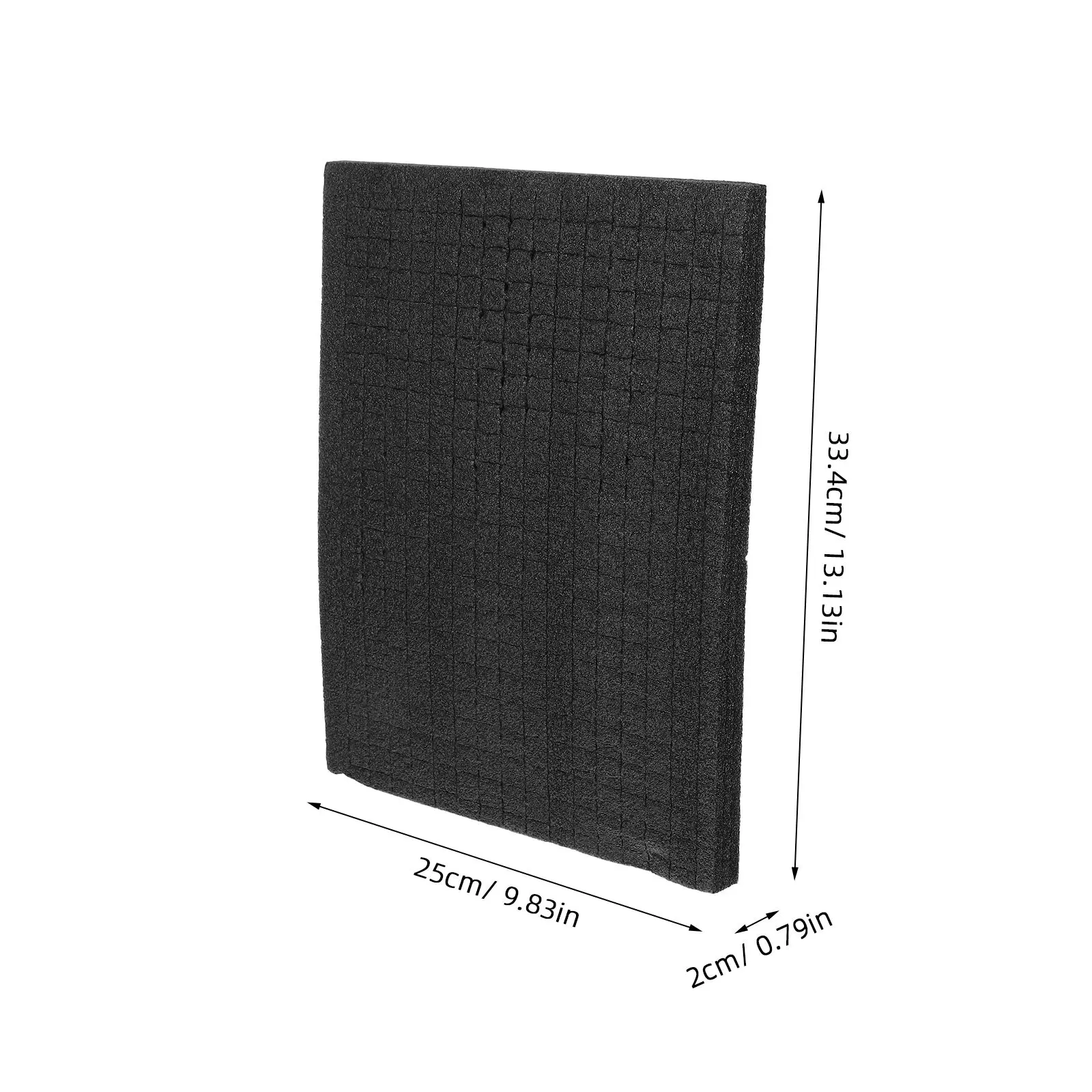 Caja de herramientas de rejilla de algodón perlado negro, revestimientos de bandeja ganizer de espuma, almohadillas de protección, tablero de espuma de embalaje, forro de esponja para