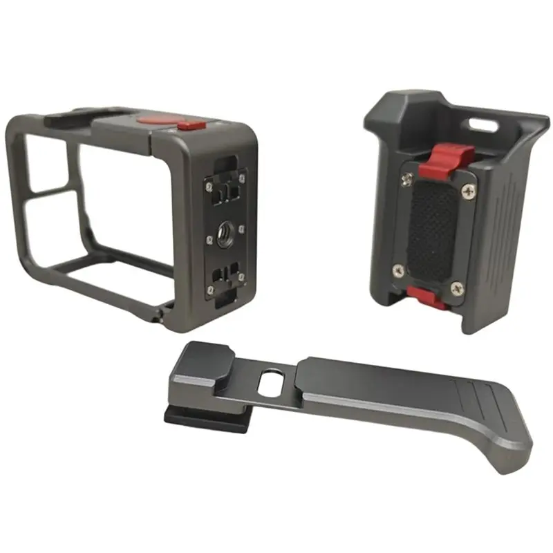 

【LOW STOCK】Anti-Fall Protective Frame, Camera Cage Accessories Kit Metal Cage Expansion Mount Bracket For DJI Action 6