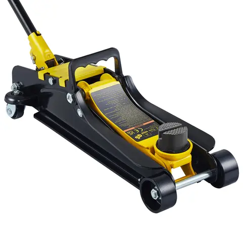 SucceBuy 2.5T Floor Hydraulic Jack Pneumatic Low Profile Floor Jack Heavy-Duty Steel Floor Jacks with Single Piston Lift Pump
