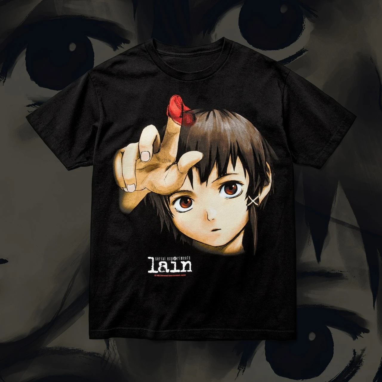 Anime Serial Experiment Lain Graphic Print Cotton T-shirt Japanese Manga Street Trend Clothing Men Women Harajuku Y2K Streetwear