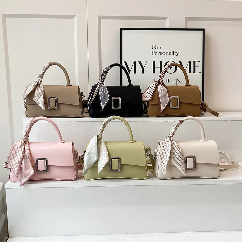 

2025 Spring Summer Square Bag, Versatile Shoulder Purse for Women, Niche Top Handle Crossbody, Minimalist Day to Night Tote