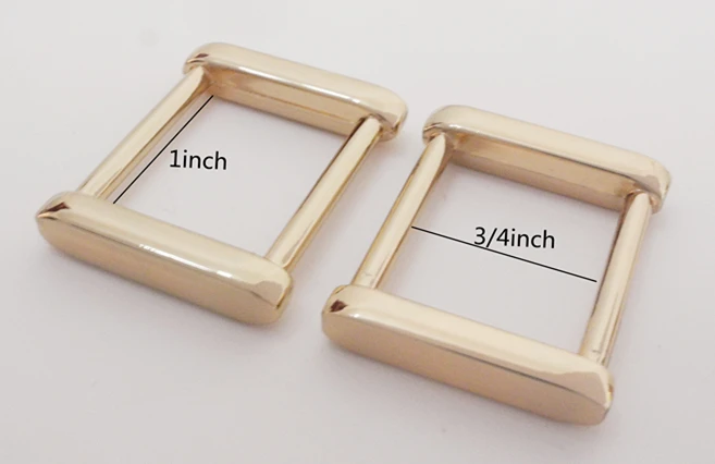 

6pcs Square Handbag Buckle,Bag Connector,Dog Leash Ring inner 3/4inch, inner 1inch DR-022