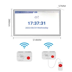 Wireless Hospital Nurse Intercom System 21.5 Inch Touch Screen With Call Button Wireless Nurse Call Management System For Clinic