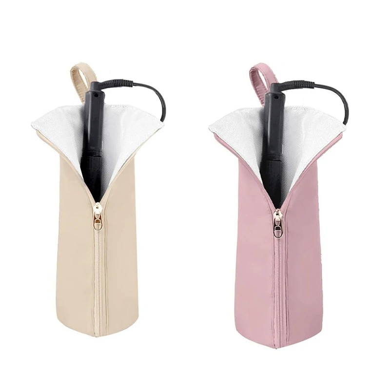 

Держатель и коврик для горячей утюги, термостойкая дорожная сумка для щипцов для завивки, утюжок-органайзер для инструментов для волос для дома-ABSW