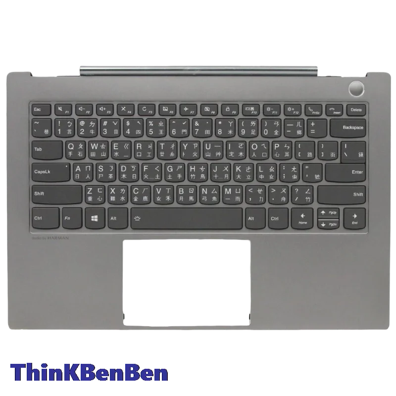 TW Traditional Mineral Gray Keyboard Upper Case Palmrest Shell Cover For Lenovo ThinkBook 14s IML 5CB0W44224