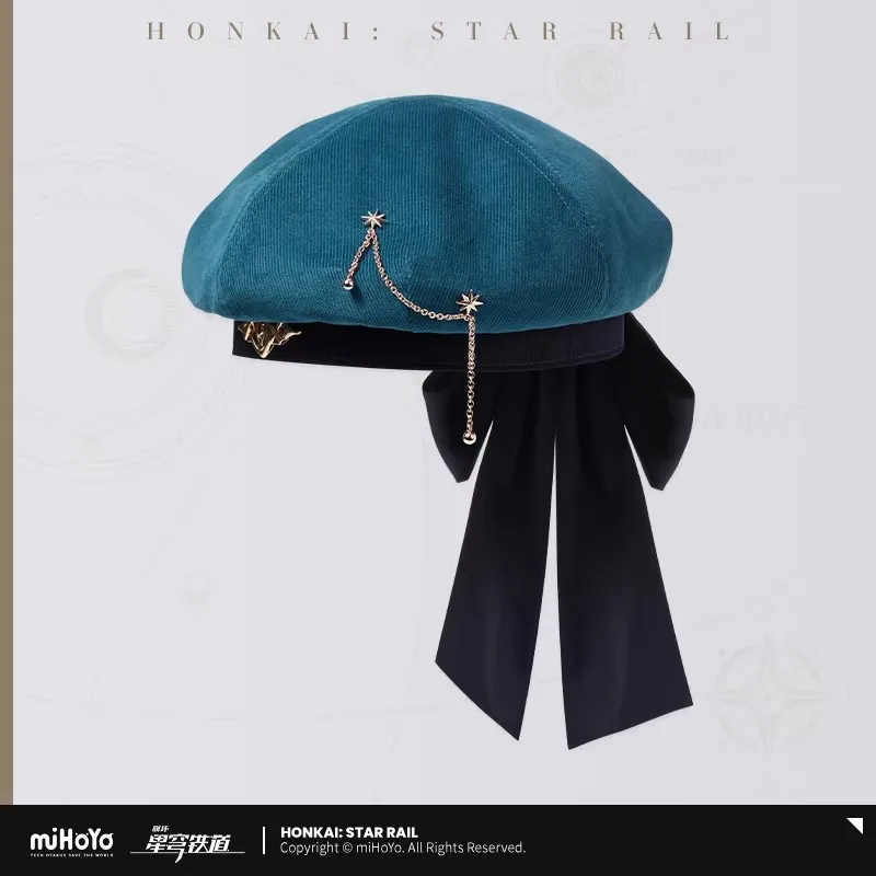 

miHoYo Official Game Anaxa Hat Honkai Star Rail Anaxagoras Theme Beret Sun Hat Baseball Cap Clothing Accessory Cosplay Xmas Gift