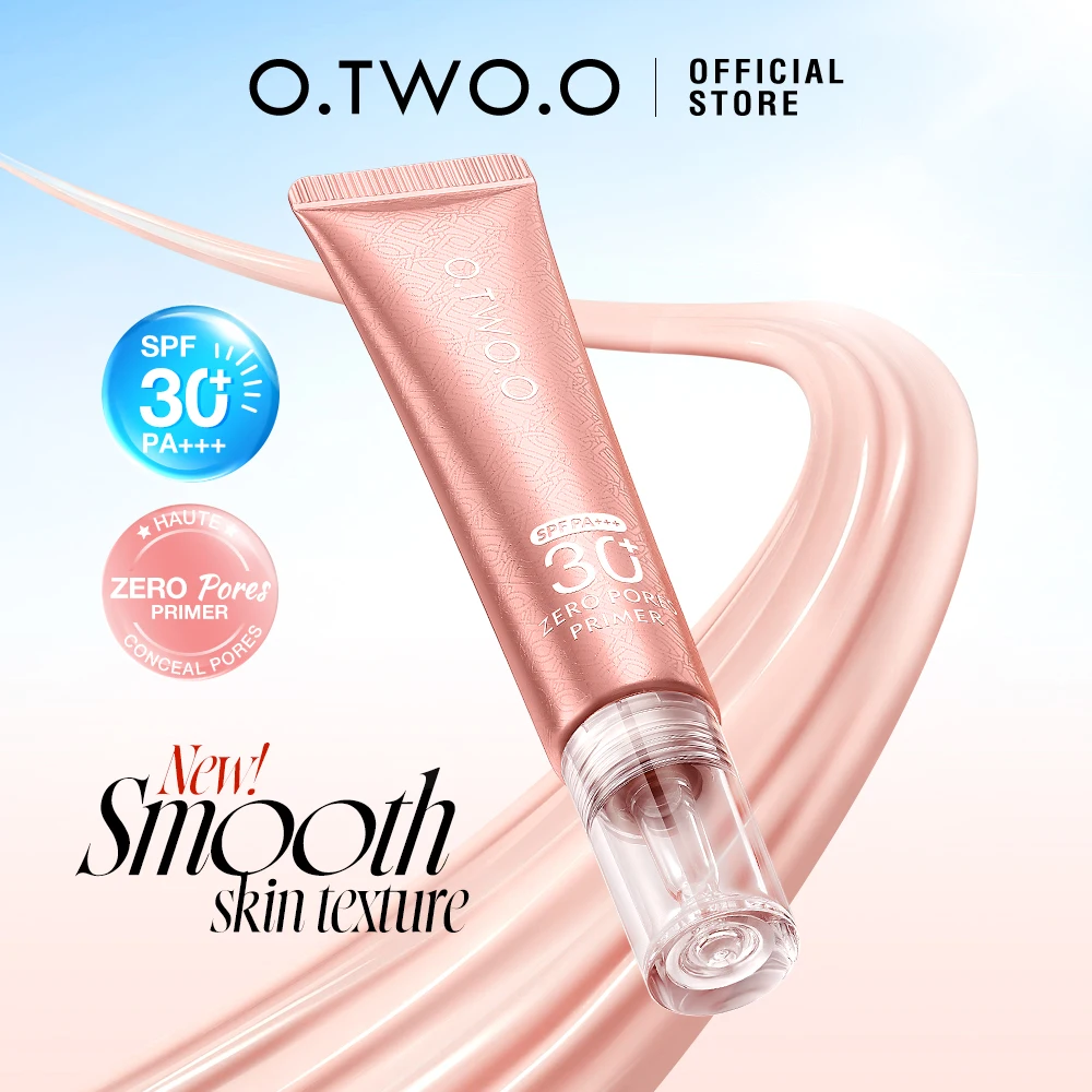 O.TWO.O برايمر للوجه قاعدة مكياج واقية من الشمس SPF30 مسام غير مرئية ينعم الخطوط الدقيقة للتحكم في الزيوت مكياج برايمر للرطوبة