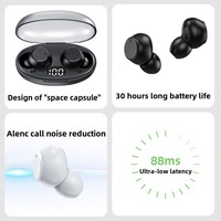 T62 Cross-border Foreign trade TWS wireless Bluetooth headset Sports Running Mini digital display 5.3 Running Bluetooth headset