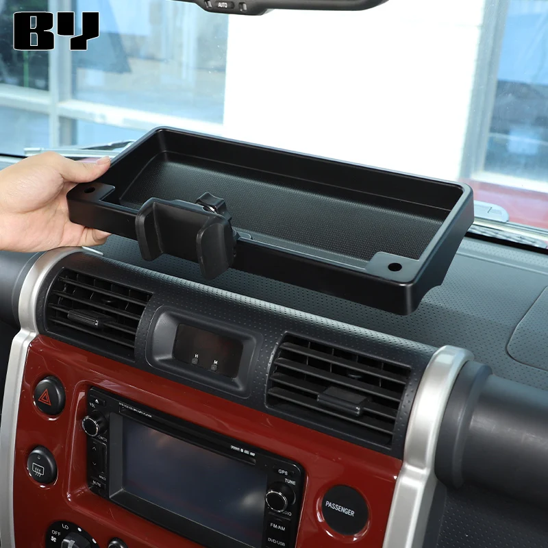 

For Toyota FJ Cruiser 2007-2021 Dashboard Storage Box Tray Car Interior Storage Accessories with Cell Phone Holder