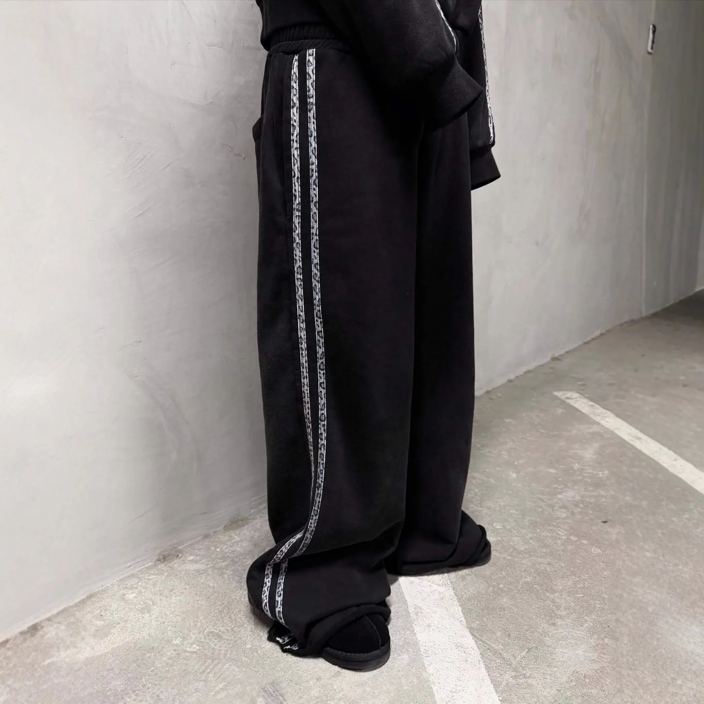 سترة بغطاء للرأس بأكمام طويلة للخريف والشتاء، سترة مزخرفة مخططة عصرية، نمط غير رسمي للشارع Y2K #5