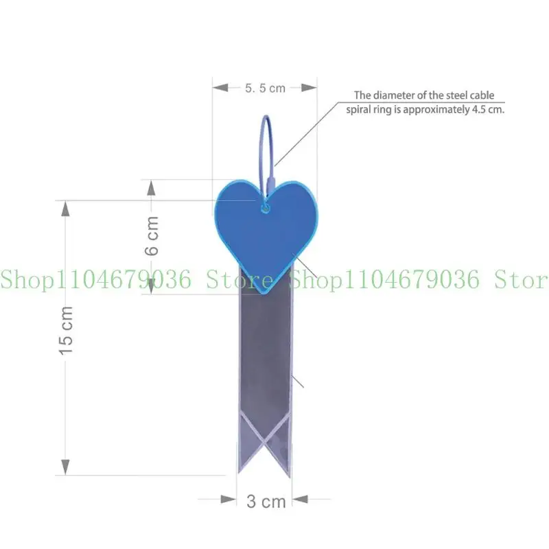 652F Cycling Safety Safety Love Heart Ribbon High Brightness Multifunction Pike Pike Pike Bike Strips