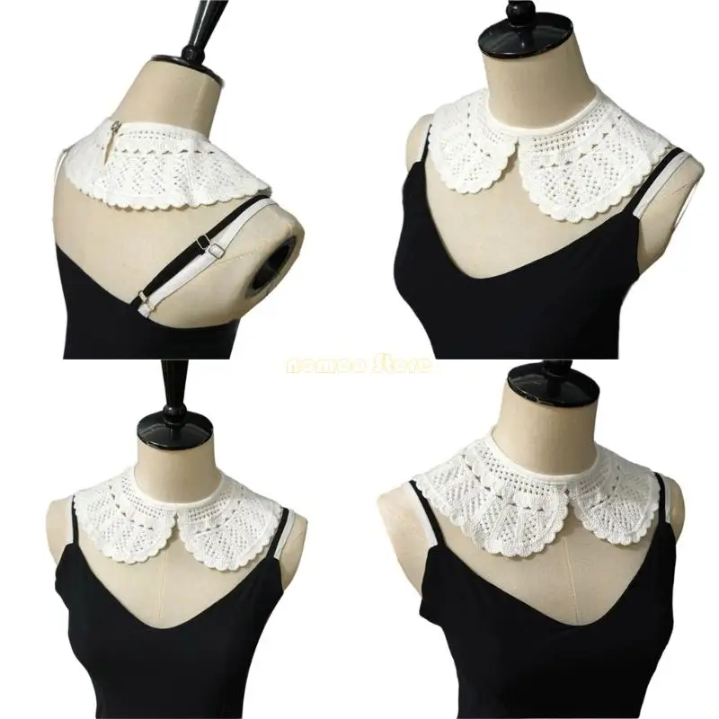 31BF طوق شال متماسك قابل للتعديل مع تطريز دقيق أنيق بالإضافة إلى السترات العلوية قطعة مريحة للحفلات
