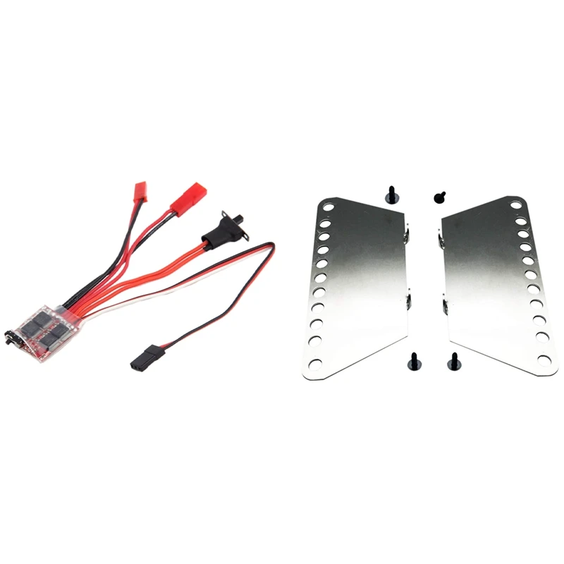 For MN Model 1:12 D90 D91 RC Car Spare Parts Metal Pedal With RC ESC 30A 4-8V Brush Motor Speed Controller 1/16 1/18