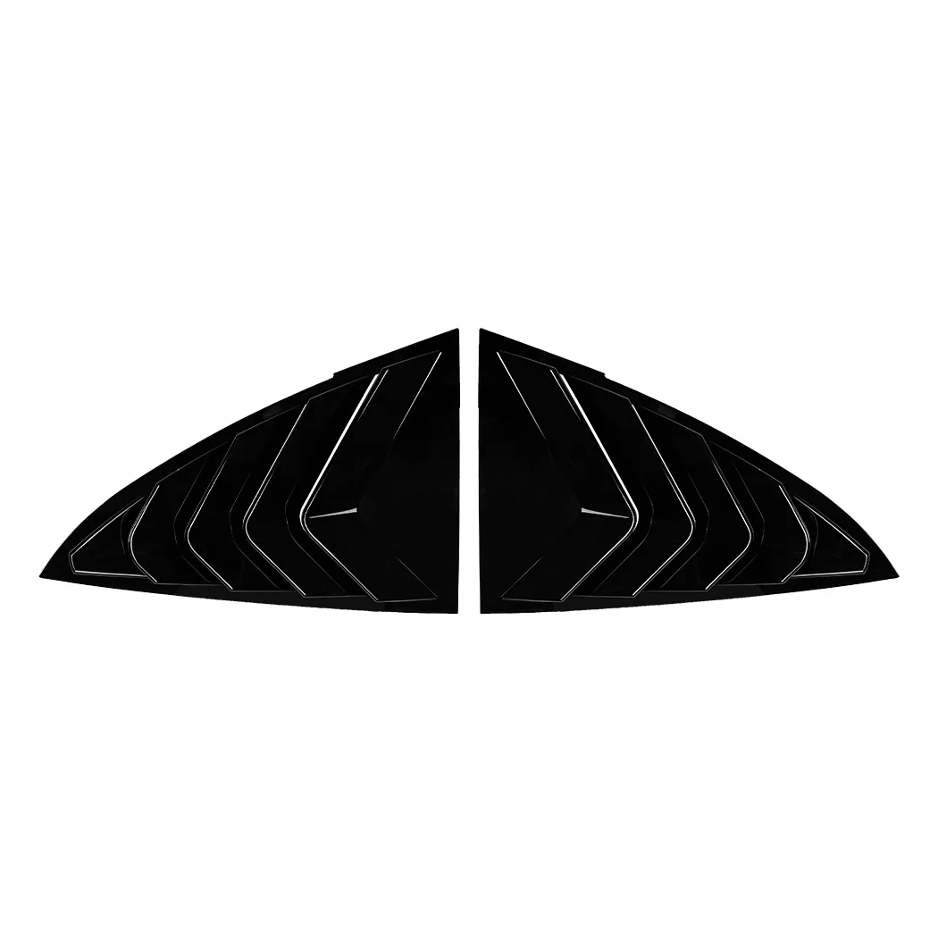 Rear Triangle Window Shutters Triangle Sunshade Modified  Patch Shark Gill For Tesla Model 3 2017-23 For Model Y 2020-2024