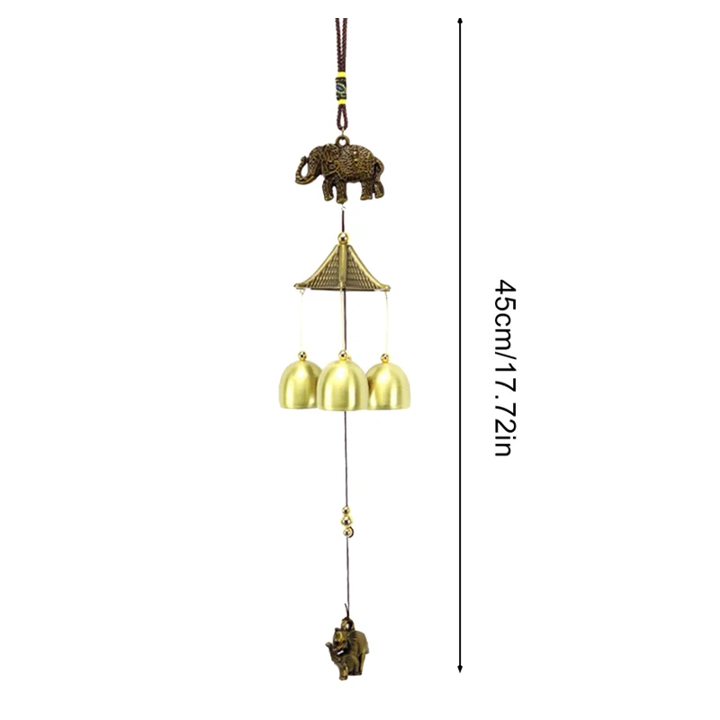 Asian Lucky Garden Wind Chime Decoration Out Garden Outdoor Elephant Garden Wind Chime Cyprinoid Wind Chime For Garden Decor