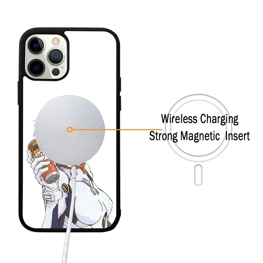 J-Japan E-Evangelions Anime Phone Case For IPhone 15 14 13 16 Pro Max 11 12 Mini Alex Mirror For Magsafe Wireless Charging Cover